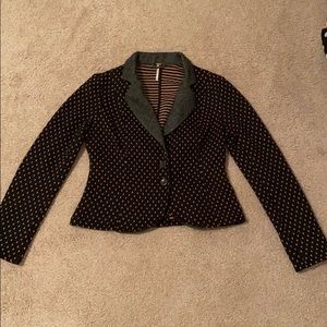 Free People Polka Dot Blazer